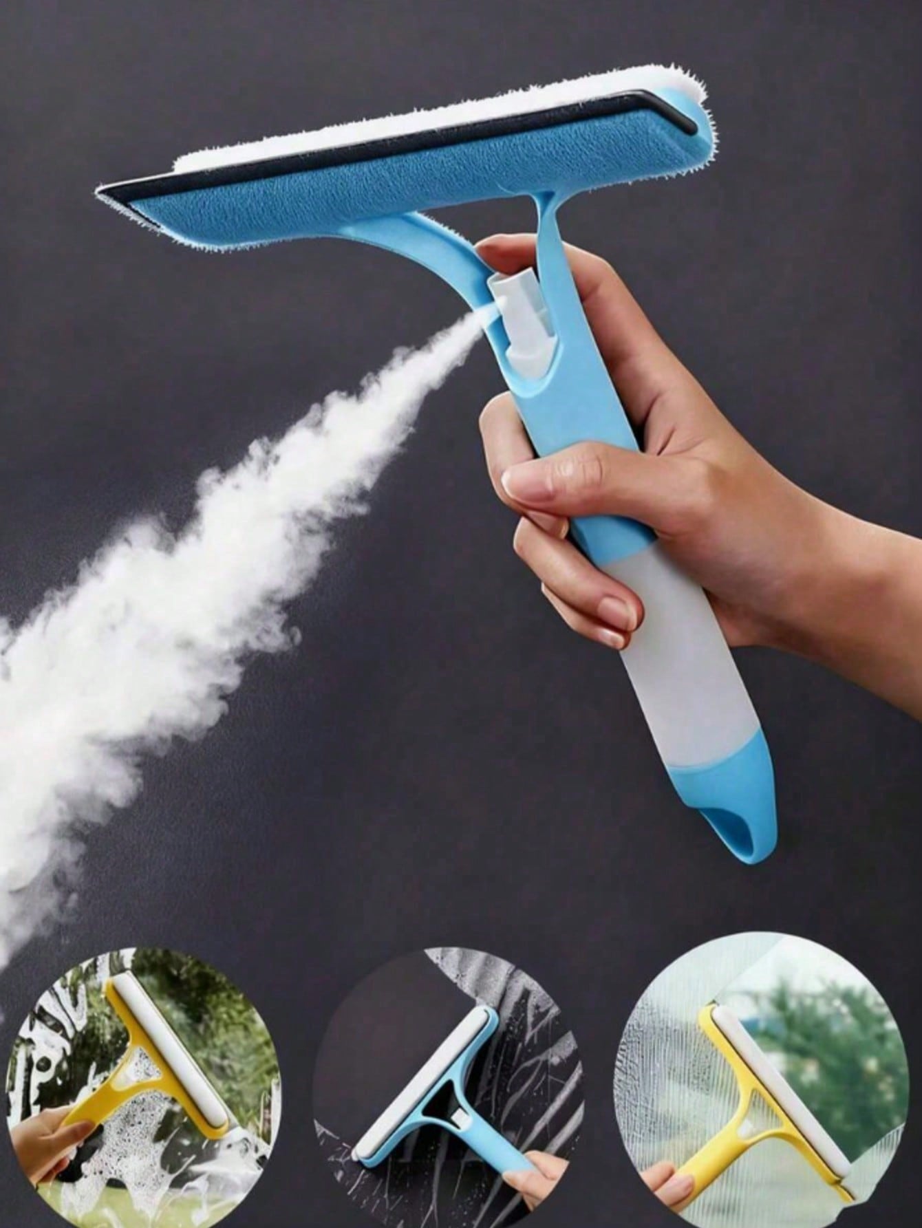 Glass Cleaner Streak - Raclette à vitre 3 en 1