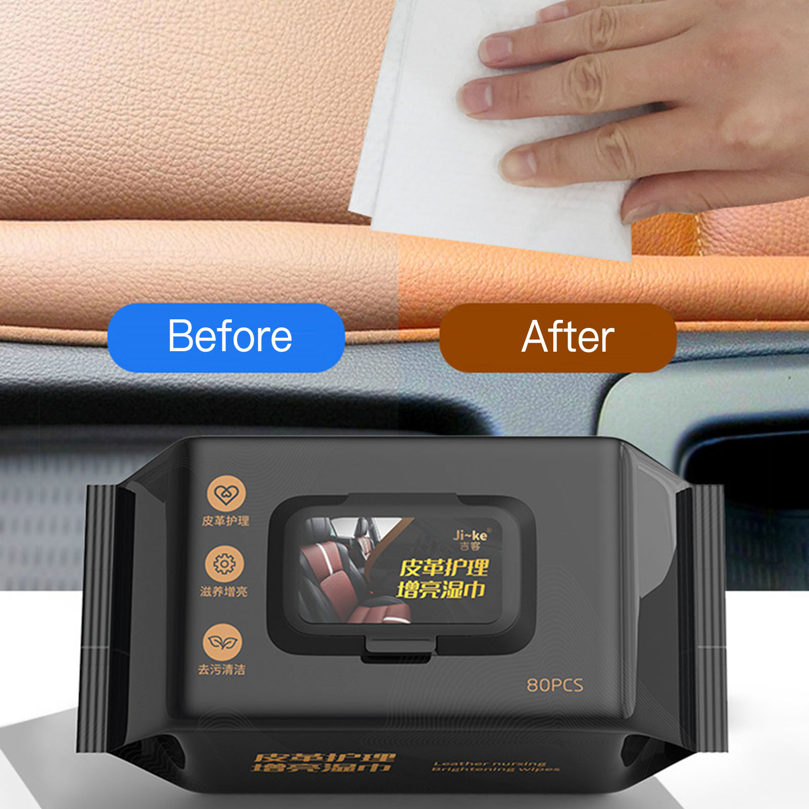 80 lingettes/sac pour le netto - Leather Cleaner Interior avis et prix